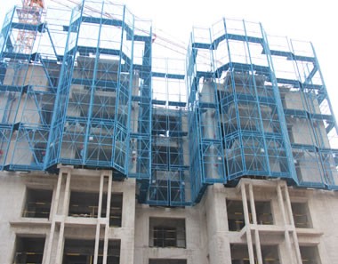 呼倫貝爾建筑爬架網使用案例